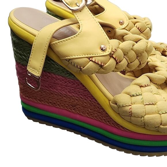 Ruilian Rainbow Platform Wedge Sandals, EU43 - Picture 2 of 7